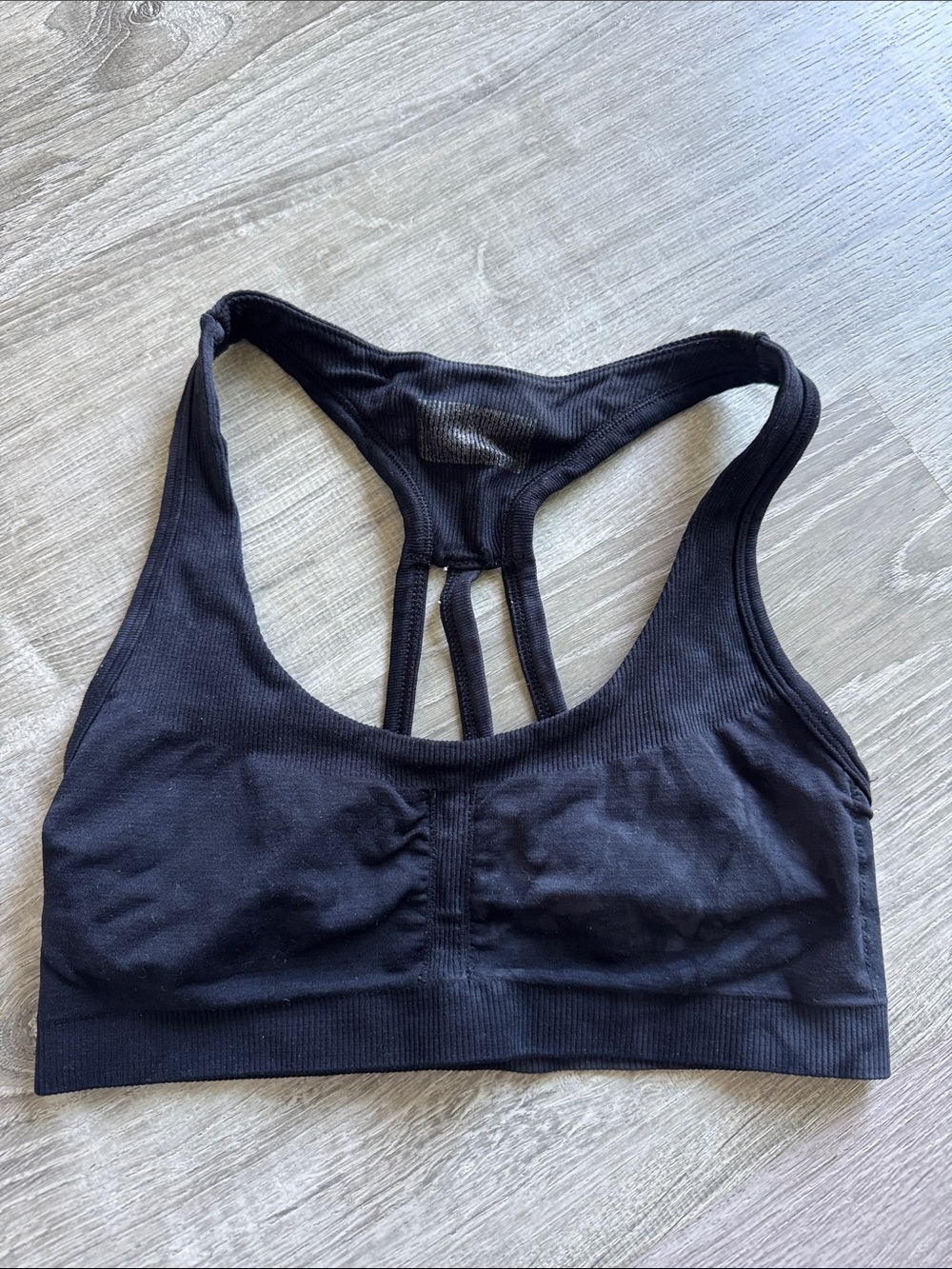 Athleta Black Racerback Sports Bra